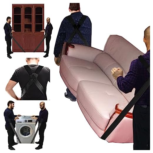 Thenewallhere Adjustable Shoulder Lifting,Carrying and Moving Straps for Furniture Appliances Etc.Best Weight Moving Lifting Carrying Straps for 2-Man/Women Movers Easily Secure to Lift Heavy Objects