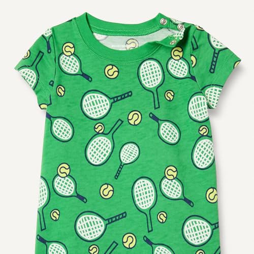 Amazon Essentials Unisex Baby Ärmelloses Und Kurzärmliges Strampler-Set, 2er-Pack, Sportlich/Streifen, 18 Monate