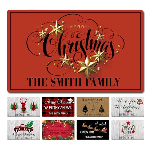 Straarks Custom Christmas Theme Doormat 23.6x15.7 Inch