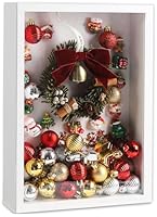 ZUPAPJO 3D Bilderrahmen zum Befüllen, A4, Weiß, Tiefe 5cm, Objektrahmen, Shadowbox mit Transparenter Acrylplatte für Medaillen, Trockenblumen