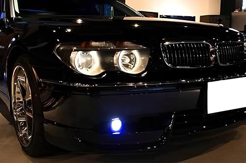 Miniatura 5 de iJDMTOY Ultra Blue 69-SMD H10 9145 Bombillas LED de repuesto, compatibles con coche SUV camión para conducción de niebla, luces DRL