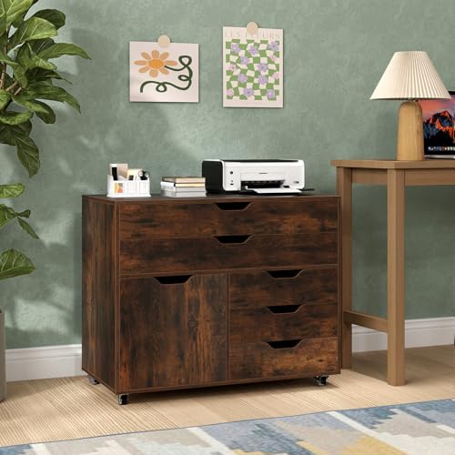 Caisson bureau 5 tiroirs pour ranger les documents et dossiers - 6