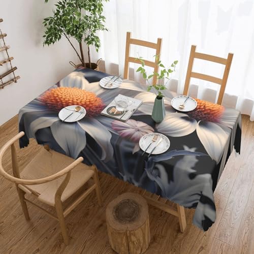 Nappe de table de style rustique fleurie pour banquet et fête