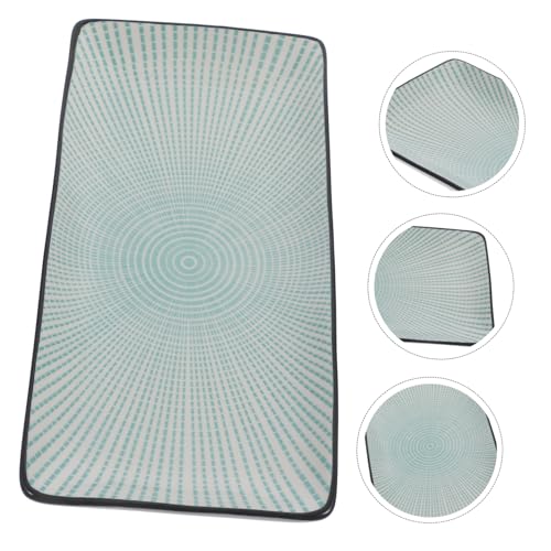 Plato cerámico rectangular para sushi miniatura 7
