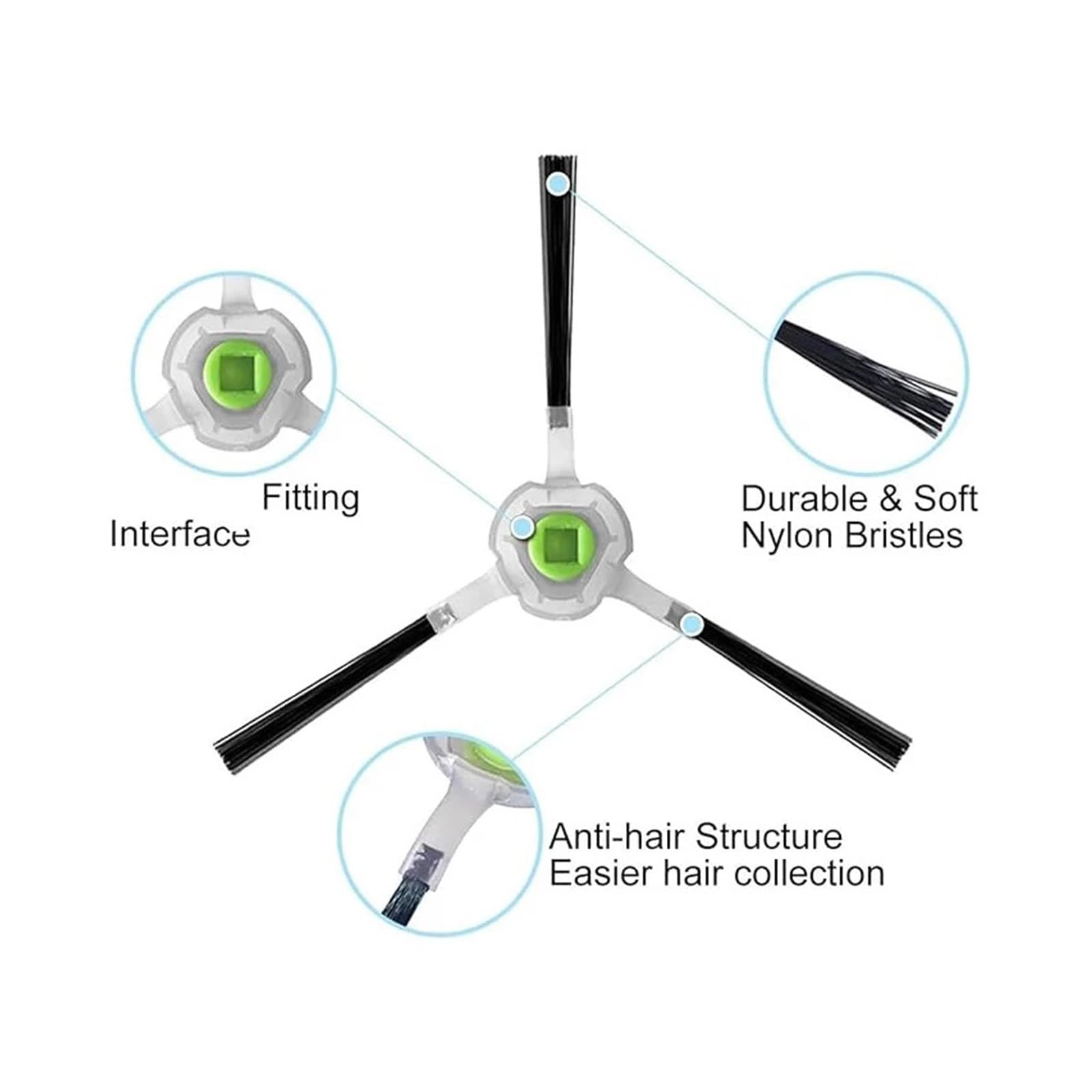Compatibile Con Spazzole Laterali Lefant E Robot Vacuum