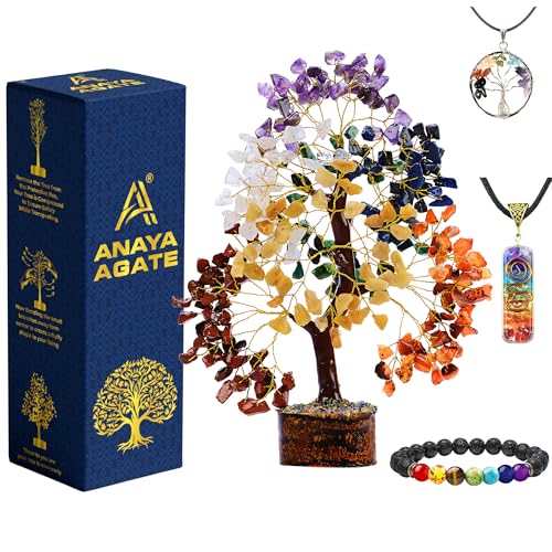 7 Chakra Healing Crystal Tree Kit, Bracelet, Pendant, Necklaces, Handmade