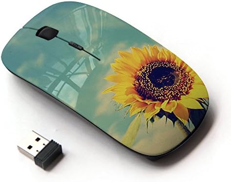 Amazon.com: KawaiiMouse [ Optical 2.4G Wireless Mouse ] Sunflower ...