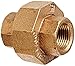 Merit Brass X187-06 Brass Pipe Fitting, Class 125, Union, 3/8" NPT Female (Pack of 25)