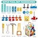Montessori Toddler Tool Set - 33 PCS Wooden Kids Tools with Box / Bench, Montessori Educational Pretend Play Preschool Toys Gifts for 2 3 4 5 Year Old Boy Girl Kids, STEM Fine Motor Skills Tool Set