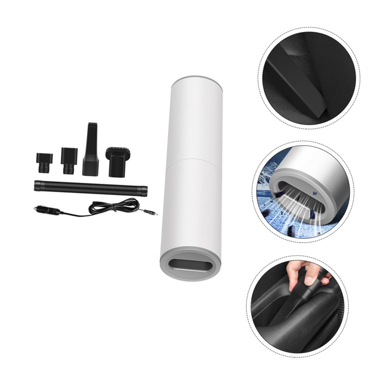 Cabilock 2 Sets Car Vacuum Handheld Portable 120w Motor Multi-Filter Deep Clean for Your Car Home