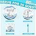 Nautical Birthday Party Decorations Set - Nautical Party Decorations, Plates, Napkins, and Forks for 20 Guests - Nautical Themed Disposable Tableware and Birthday Decorations