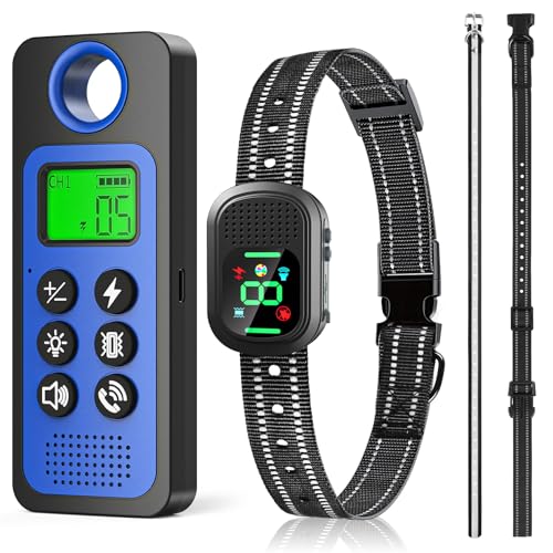 Dog Shock Collar, New 4500FT Dog Training Collar with Call, Remote E-Collar Waterproof Collars with 4 Training Modes Microphone Shock Vibration and Beep Anti Barking Collar for Large Medium Small Dog Shock Collar, New 4500FT Dog Training Collar with Call, Remote E-Collar Waterproof Collars with 4 Training Modes Microphone Shock Vibration and Beep Anti Barking Collar for Large Medium Small