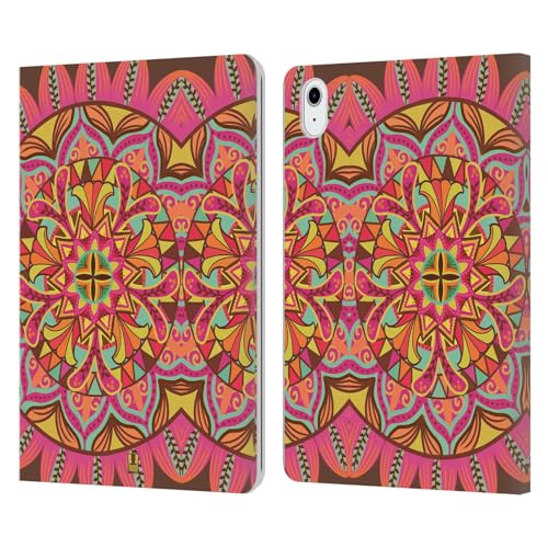 Funda para iPad Air 2020/2022 de cuero con diseño mandala de flores Amor De Paraíso