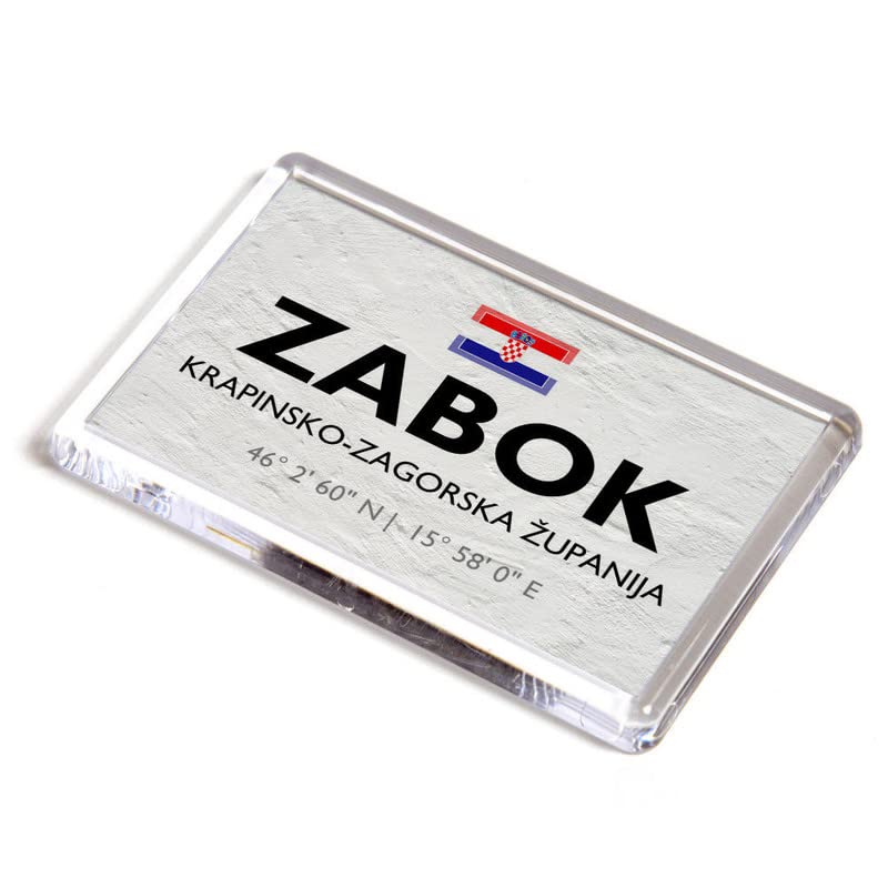 FRIDGE MAGNET - Zabok - Krapinsko-Zagorska Zupanija - Croatia - Lat/Long