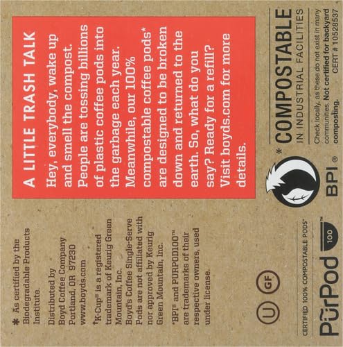 Boyds Coffee French No Coffee Ground Dark Roast Blended From 100% Arabica  Rich Full-Flavored Single Cup