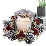 Photo Gallery mivceklw corona natalizia per candele - ghirlanda portacandele natalizia - centrotavola festivo invernale per con pigne e fiori artificiali per matrimoni Photo Gallery mivceklw corona natalizia per candele - ghirlanda portacandele natalizia - centrotavola festivo invernale per con pigne e fiori artificiali per matrimoni