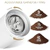 TIMEMORE Chestnut C2S Manual Coffee Grinder with Internal Adjustable Grind Setting, Capacity 20g Hand Coffee Grinder with Stainless Steel Conical Burr, for Espresso to French Press, White