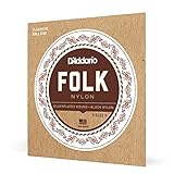 D'Addario ダダリオ ボールエンドナイロン弦 Folk Nylon EJ32 Silver Wound/Black Nylon Trebles 【国内正規品】