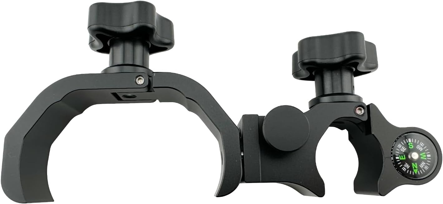 Aluminium Data Collector Cradle Bracket Compatible with Trimble TSC3 GPS Surveying Equipment, Quick Release Range Pole Clamp