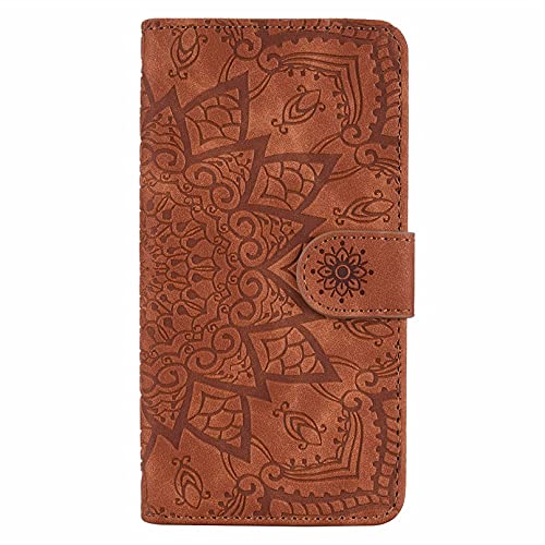 Anrtun Capa carteira Redmi Note 10-4G/NOTE 10S, capa de luxo em relevo 3D Folio Flip Wristlet à prov