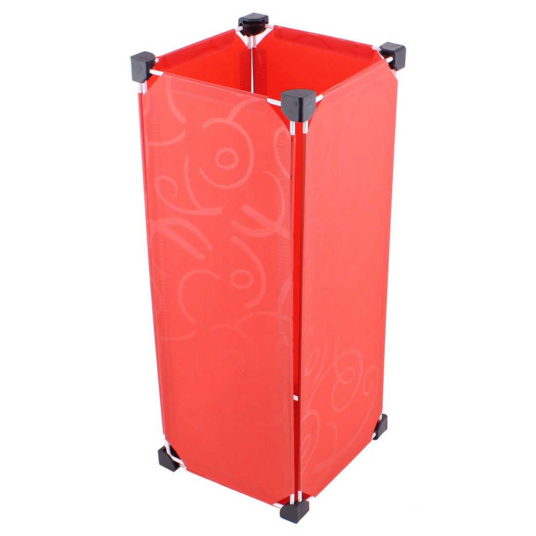 Conteneur rouge de forme rectangulaire DIY Qtqgoitem amovible pour parapluie