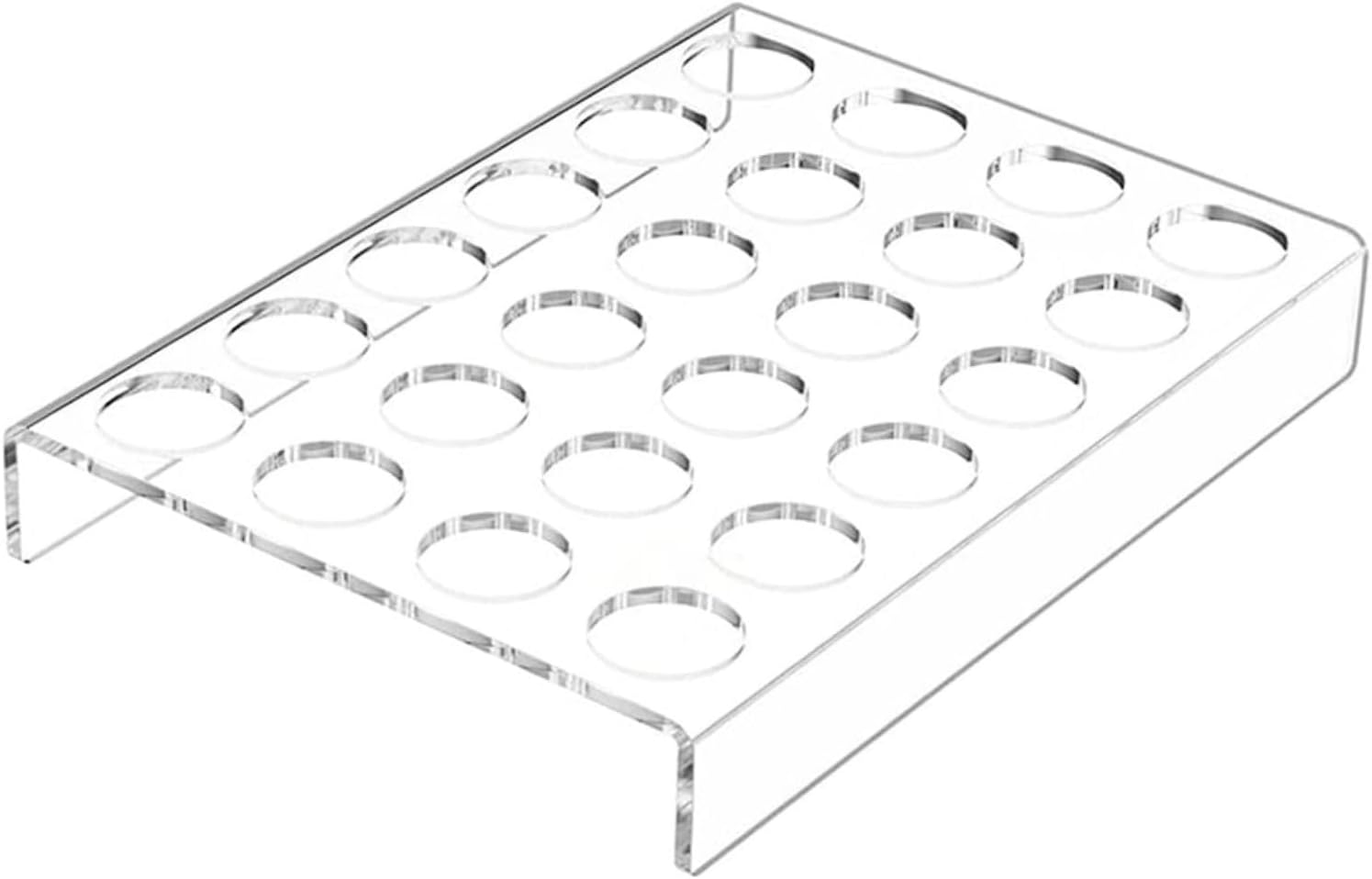 24holes Acrylic Coffee Capsule Holder Rack Transparent Coffee Pod Organizer for Home Office Slots for Efficient Storage of Capsules Compact Design for Easy Access
