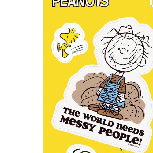 Image of Peanuts Pigpen The World Needs Messy People Adhesive Vinyl Decal Pack