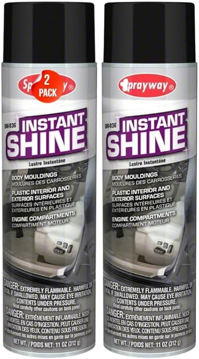 SW936 Aerosol Instant Shine Vinyl Cleaner and Protectant, 11 oz, (2 Pack)