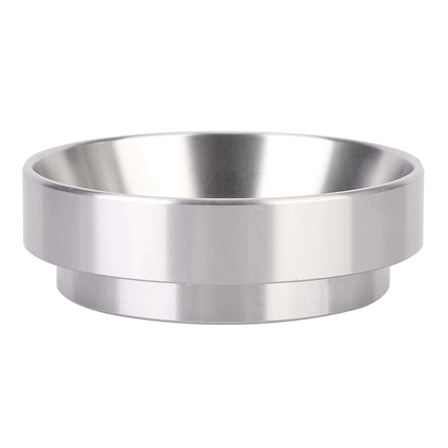 Espresso Dosing Funnel 58mm, Aluminum Magnetic Coffee Funnel Compatible with 58mm Portafilter, Silver Espresso Magnetic Dosing Ring