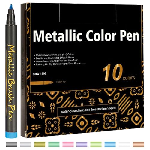 カラーマーカー | 10本モデルマーカー | やわらかい先端のペンシル お絵かき・絵画用 日常・職場・学校・教室・アウトドア・旅行に