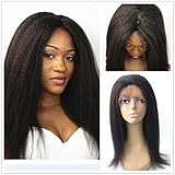 JYL Hair Italian Yaki 360 Silk Top Lace Frontal Wig Pre Plucked Bleached Knots 150% Density Human Hair Wigs For Women 360 Silk Base Wigs with Baby Hair(14