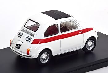 ミニカー イギリスフィアット限定品 1/24 フィアット 500 2007（ホワイト）【BUR22106W1
