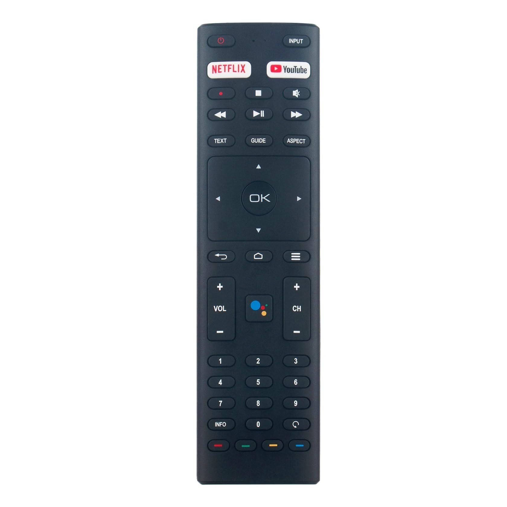 1pc telecomando vocale sostituito adatto for Konka Android TV e BLAUPUNKT JVC Dyon HYUNDAI Smart
