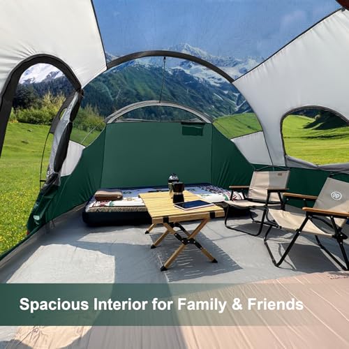CAMPROS 12-Person 3 Room Family Tent