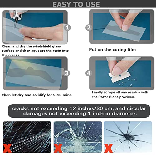 image for KMOOL Windshield Repair Kit, Cracks Gone Glass Kit Automotive Windscre