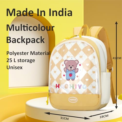 Image of Tinytot 15 inch Cute Backpack for Kids Girls Boys Toddler Backpack Preschool Nursery Play School Travel Bag for 5 to 8 Year Child - Mini Size