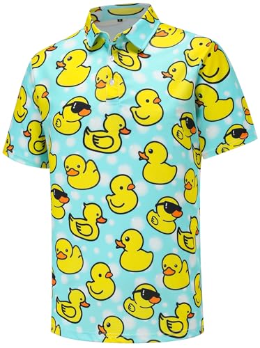 Men's Golf Polo Shirts Funny Golf Shirts for Men Short