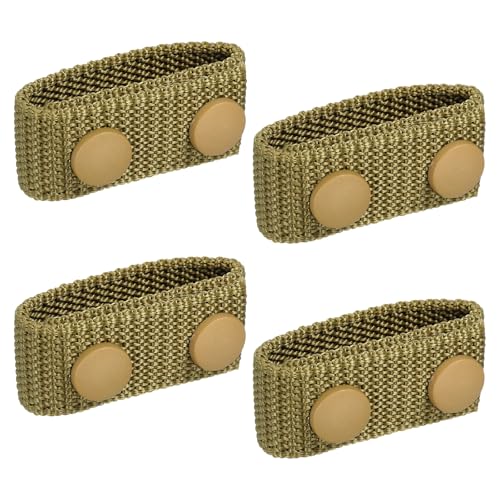Protectores de cinturón de nailon PATIKIL negro con doble broche metálico de presión