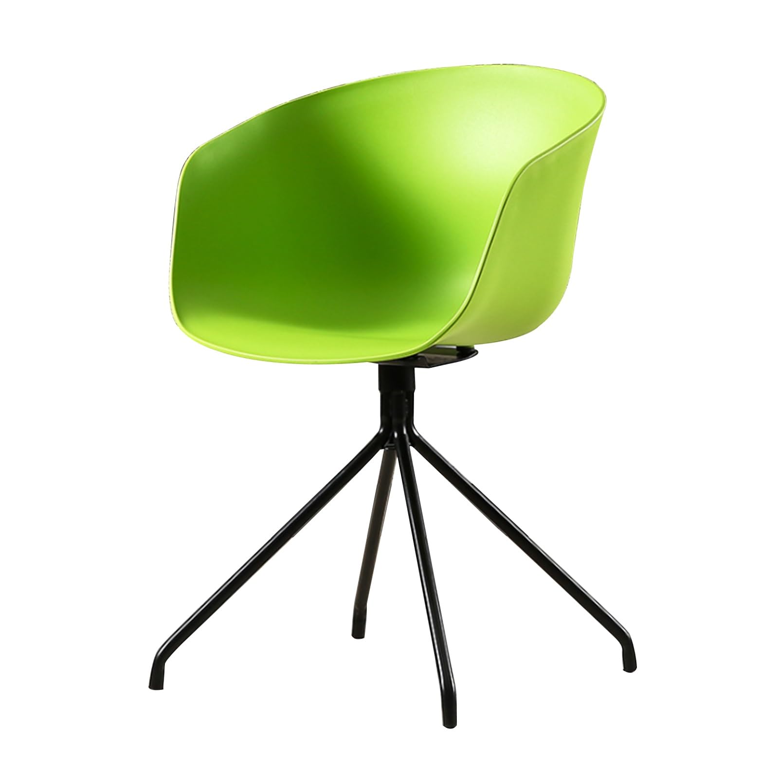 SJIALEN Kitchen Dining Chair,Home Backrest Plastic Chair Leisure Desk Computer Bedroom Restaurant Living Room Office Chair Kitchen Chair (Color : Green)