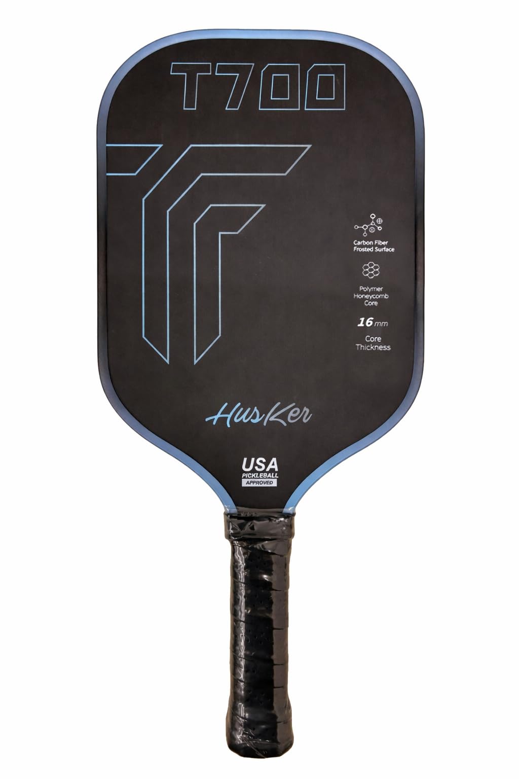 Husker USAPA Approved T700 RAW Carbon Fibre (Spin & Textured) Thermoformed Pickleball Paddle | Carbon Friction Surface | Elongated Handle Racket-picture-12