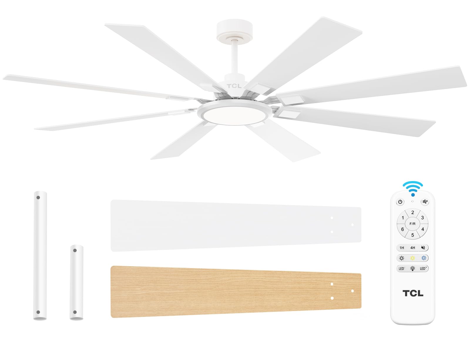 TCL 62 8-Blade Ceiling Fan with Lights and Remote