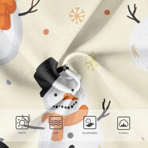 Winter Cute Snowmen Christmas Girl Panties Cute Girls Underwear Toddlers Cotton Florals Briefs Kids Undies 2t3