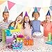 122 PCS Metallic Cone Birthday Party Hats Bulk Set with Party Blowers Noise Makers, Colorful Celebration Headwear for Kids, Adults, Baby Shower, New Year, Christmas, Anniversary, Holiday Events