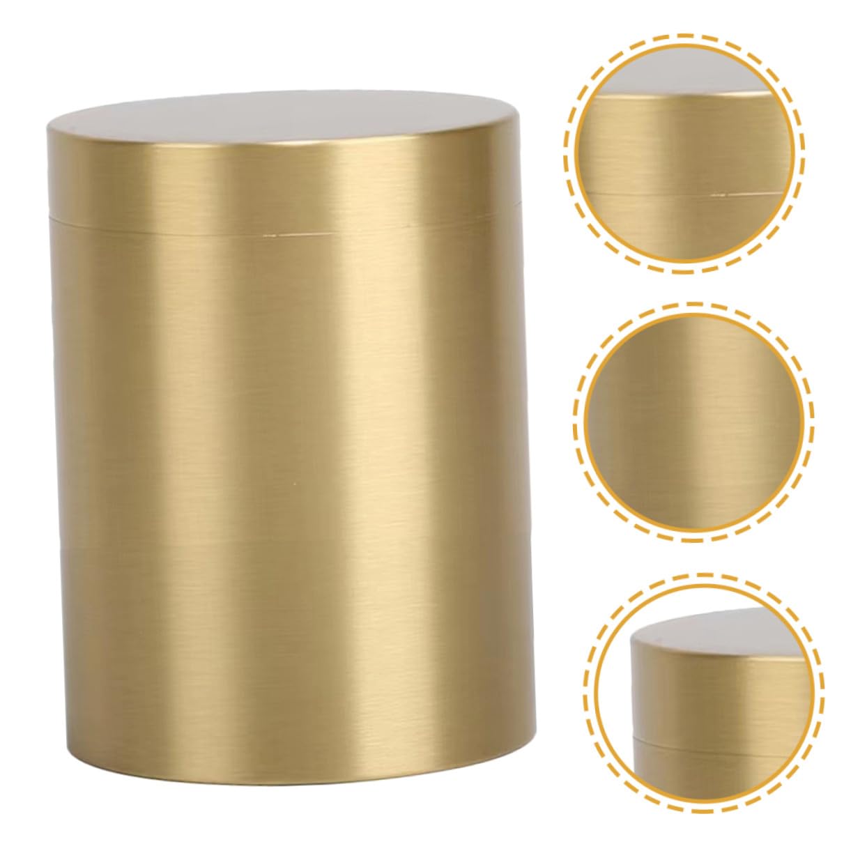 Gatuida Recipiente de Cobre para Té Suelto Vintage, Dorado y Robusto
