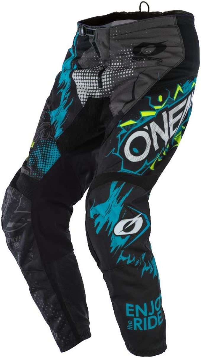 O'NEAL | Pantaloni Motocross | MX | eccezionale libertà di movimento,  completamente foderati, imbottitura in gomma per una maggiore protezione |  Pantaloni Element Villain | Adulto | Bianco | Taglia 22 : Amazon.it: Auto e  Moto