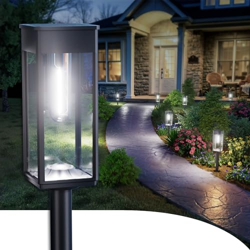 SUPER BRIGHT Solar Pathway Lights Outdoor, 8 Pack Solar Lights Outdoor, Auto On/Off, IP65 Waterproof...