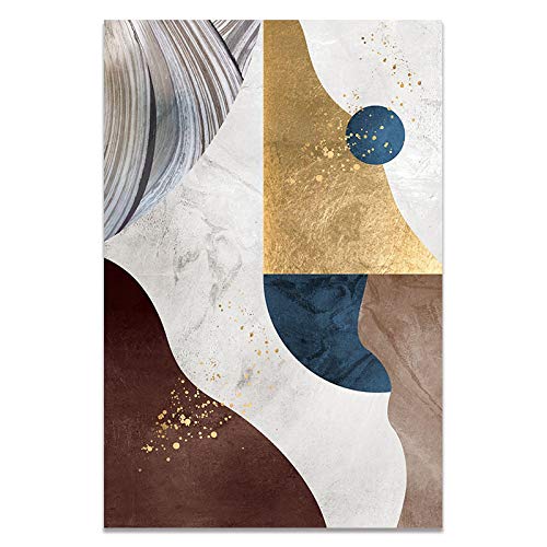 Affiche murale géométrique pour habiller un grand mur vide salon moderne