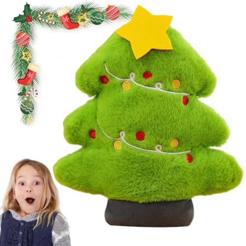 QYEHF Peluche Navideño, Muñecas de árbol de Navidad, muñecas de Navidad,25CM Artículos Decoración del Hogar, Regalos Cumpleaños para Niños y Niñas CojíN de Juguete, Almohada