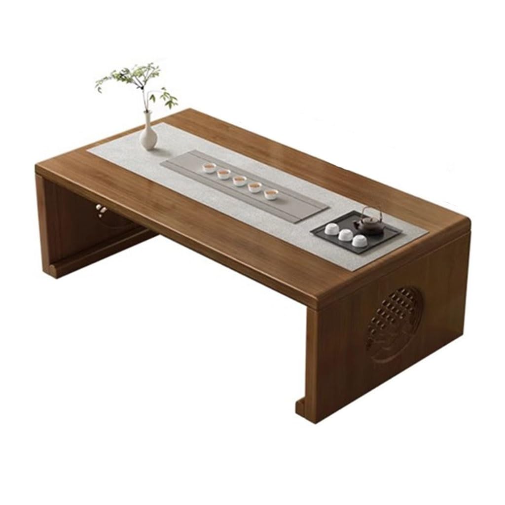 Table basse japonaise de méditation pour créer un coin zen et salon de thé