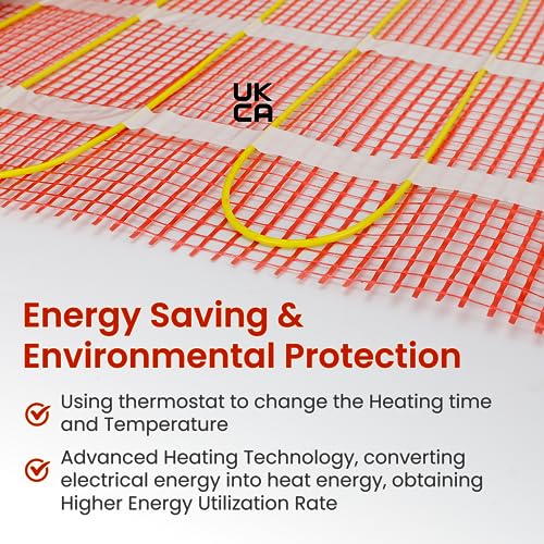 HEATIT Underfloor Heating mat Electric Radiant Self-Adhesive Floor Heating System 200w/ Warmmat - Image 4